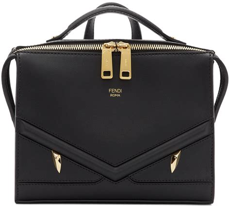 ssense fendi messenger bag|Fendi: Black Bag Bugs Messenger Bag .